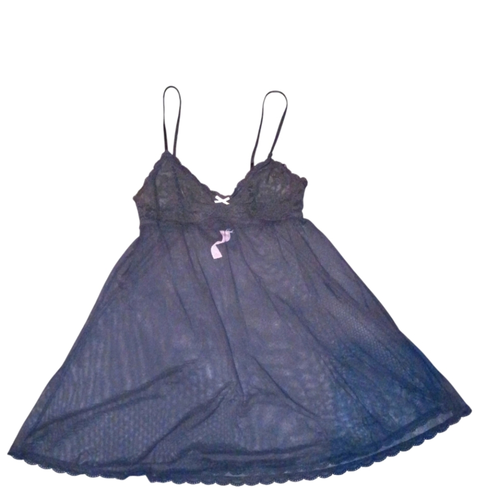Victoria Secret Elegant Black Lace Lingerie Dress